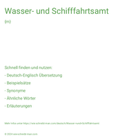 Wasser- und Schifffahrtsamt