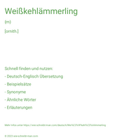 Weißkehlämmerling