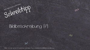 Wie schreibt man Bildbeschreibung? Bedeutung, Synonym, Antonym & Zitate.