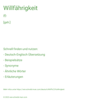 Willfährigkeit