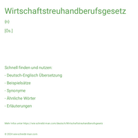 Wirtschaftstreuhandberufsgesetz