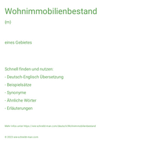 Wohnimmobilienbestand