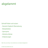 abgelammt