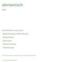 alemannisch