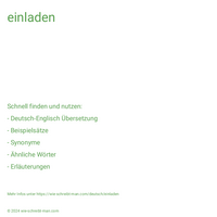 einladen