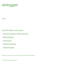 einloggen