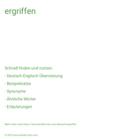 ergriffen