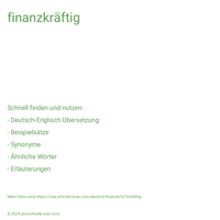 finanzkräftig