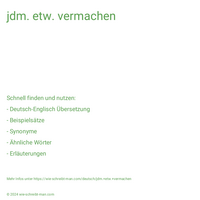 jdm. etw. vermachen