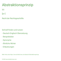 Abstraktionsprinzip