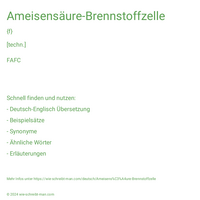 Ameisensäure-Brennstoffzelle