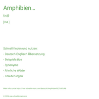 Amphibien…