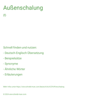 Außenschalung