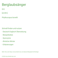 Berglaubsänger