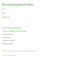 Besamungstechniker