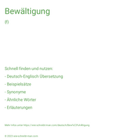 Bewältigung