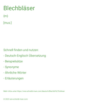 Blechbläser