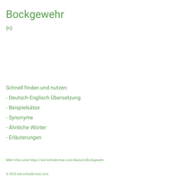 Bockgewehr