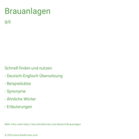 Brauanlagen