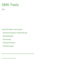 DNS-Tests