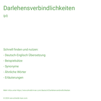 Darlehensverbindlichkeiten