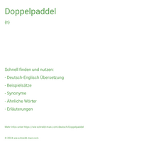 Doppelpaddel