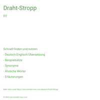 Draht-Stropp