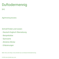 Duftodermennig