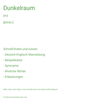 Dunkelraum