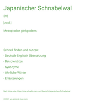 Japanischer Schnabelwal