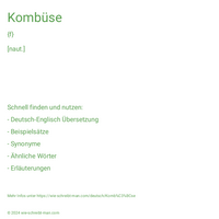 Kombüse