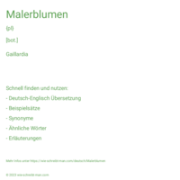 Malerblumen