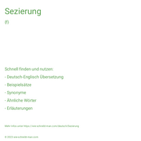 Sezierung