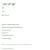 Spärklinge