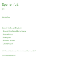 Sperrenfuß