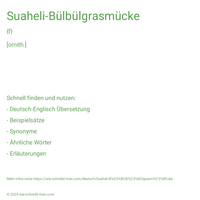 Suaheli-Bülbülgrasmücke