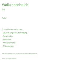 Walkzonenbruch