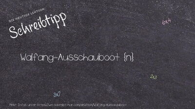 Schreibtipp Walfang-Ausschauboot