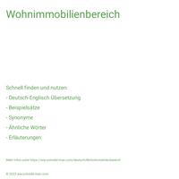 Wohnimmobilienbereich