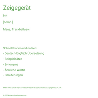 Zeigegerät