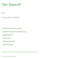 'Der Seewolf'