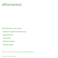 diffamierend