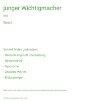 junger Wichtigmacher