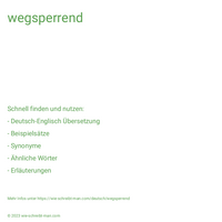 wegsperrend