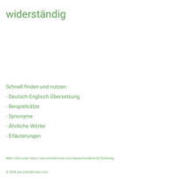 widerständig