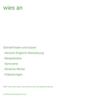 wies an