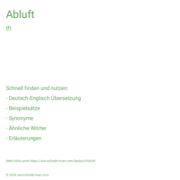 Abluft