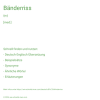 Bänderriss