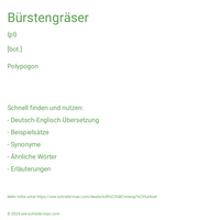 Bürstengräser