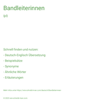 Bandleiterinnen